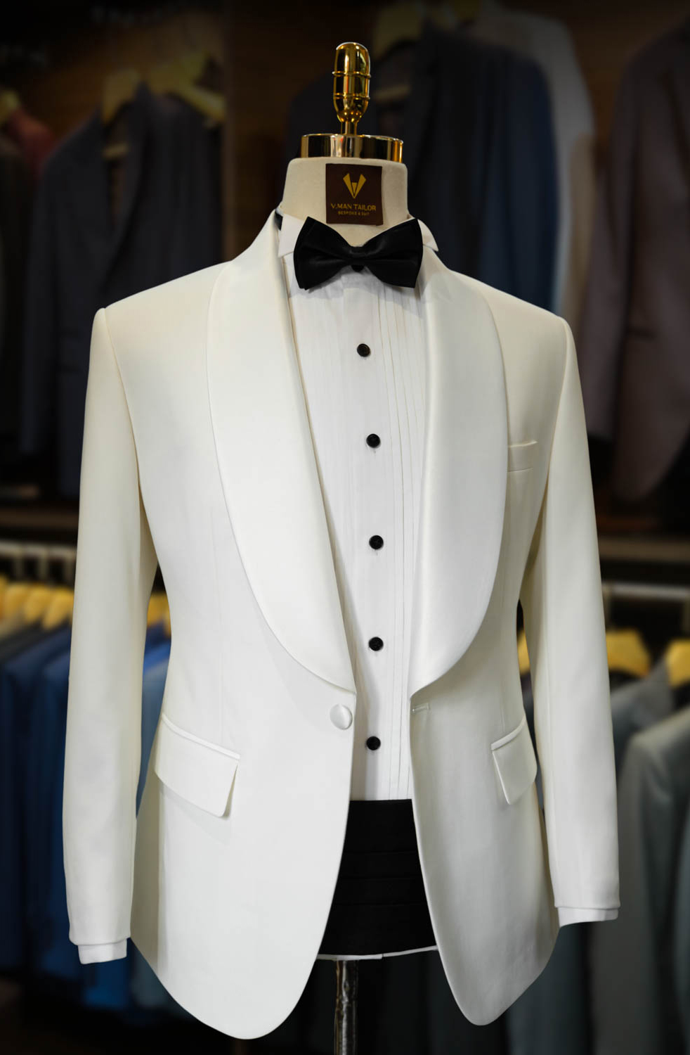 White Shawl Lapel 2-Piece Tuxedo