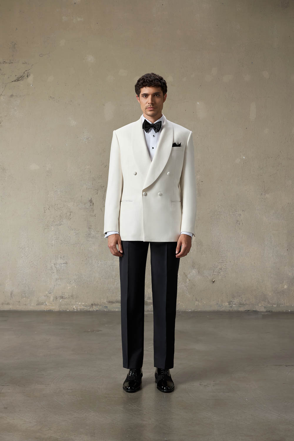 LOOK 1 | Ivory Double-Breasted Tuxedo