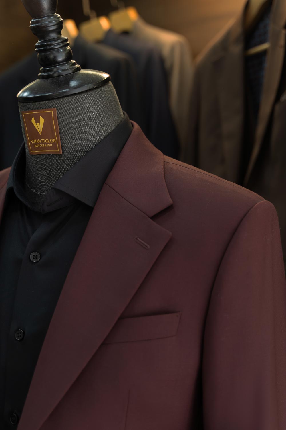 2-Piece Burgundy Suit
