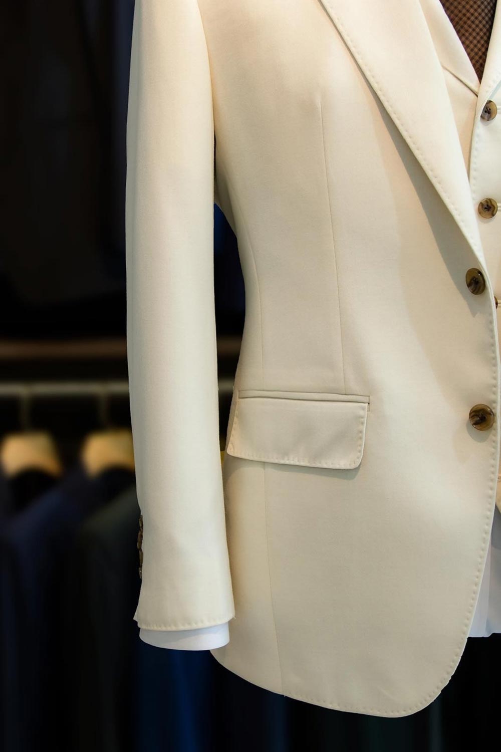 3-Piece Cream Suit