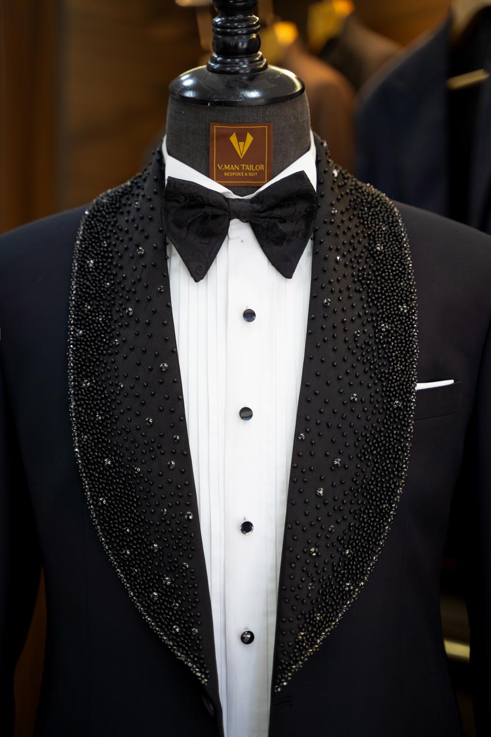 Dark Blue Crystal Tuxedo